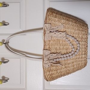 Cute Straw Shoulder Hangbag